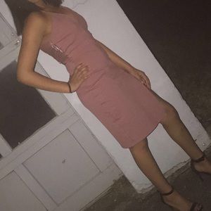 Pink bodycon dress